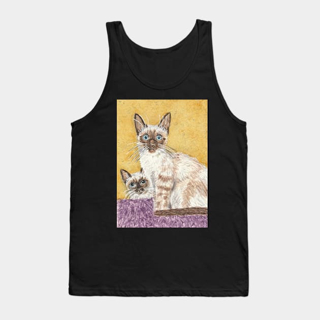 Siamese cats Tank Top by SamsArtworks